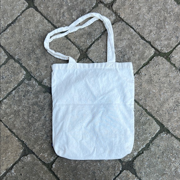 Thrills White Canvas Tote Bag - Picture 2 of 2